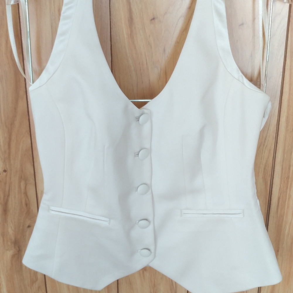 NWT White House Black Market Halter Tuxedo TOP